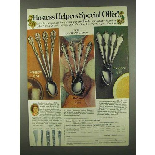 1978 Betty Crocker Oneida Community Stainless Ad - Helpers