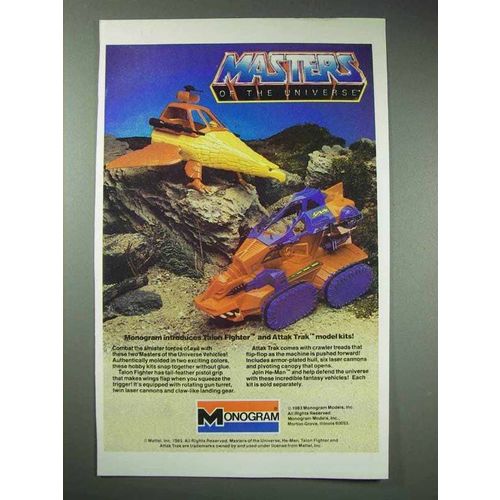 1983 Monogram Model Kit Ad - Masters of The Universe