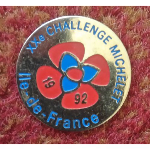 Pin Badge, Metal & Enamel: XXe Challenge Michelet, Ile De France, 1992