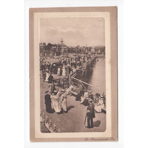 The Pier Bournemouth Postcard 1913 Dorset