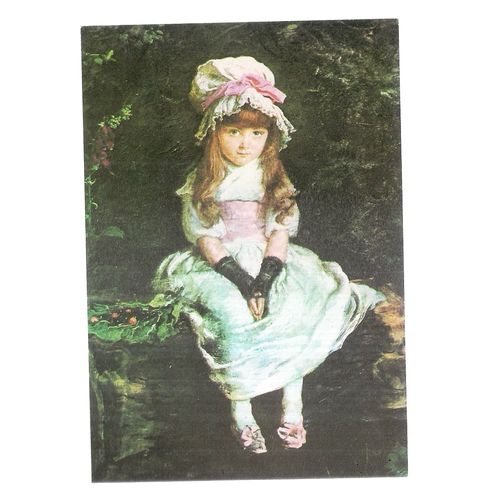 CHERRY RIPE by J E Millais .Guildhall Art Gallery unused postcard Medici =