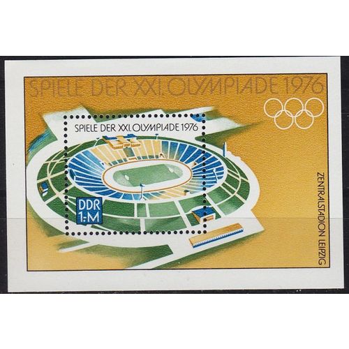 GERMANY DDR [1976] MiNr 2132 Block 46 ( **/mnh ) Olympiade