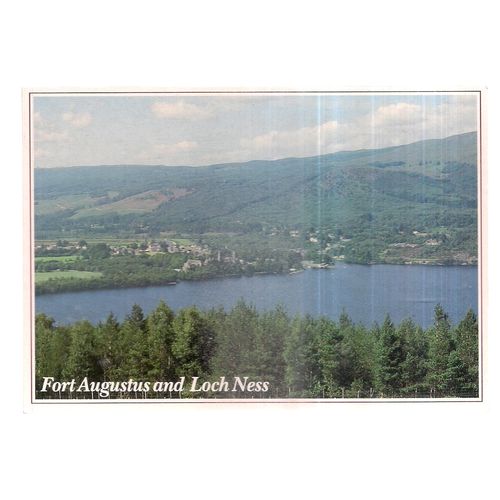 FORT AUGUSTUS & LOCH NESS, SCOTLAND unused vintage postcard by Whiteholme =