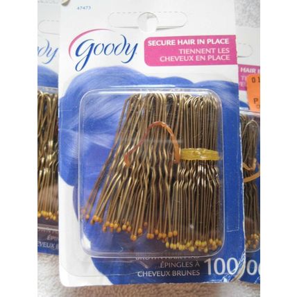 Invisible Metal Styling Hair Pins Goody Hollywood Donna Coated Standard Hold Pin