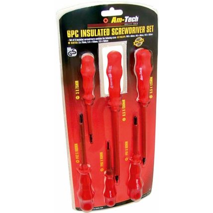 Am-Tech Electricians Insulated Screwdriver Set (6 Pieces)