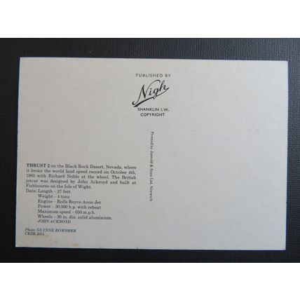 Thrust 2, Black Rock Desert, Nevada Postcard