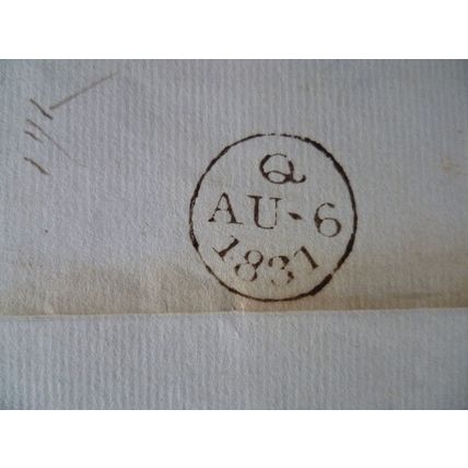 1831 GB Postal History Bewdley 10d mileage rate cover Bury London Q date cancel