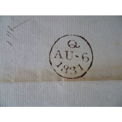 1831 GB Postal History Bewdley 10d mileage rate cover Bury London Q date cancel