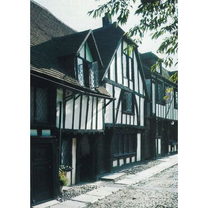 Rye Church Square Houses Postcard unused VGC
