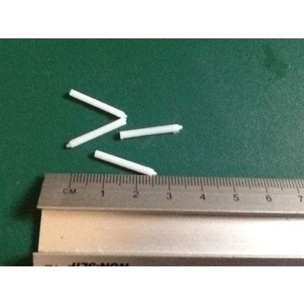 4 White Candles 1:12th scale miniature