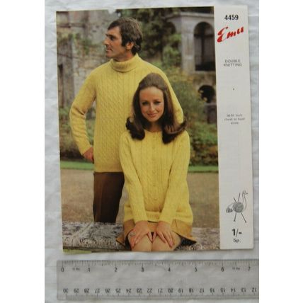 Vintage: Emu 4459 his & hers sweaters, DK