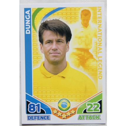 2010 Topps Match Attax World Cup Trading Card - Brazil, Dunga