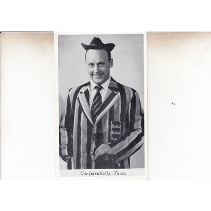 Reg Dixon Confidentially Yours Hand Signed Antique Decca Records Publicity Card