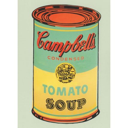 Andy Warhol Campbell's Tomato Soup Can Advertising Postcard