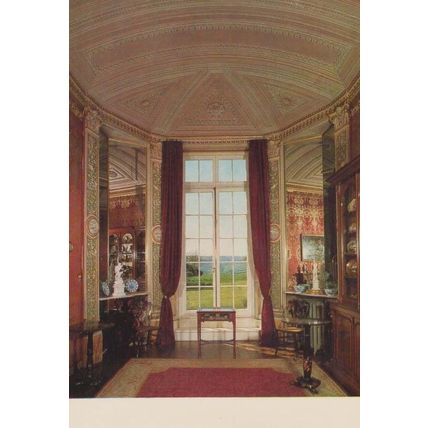 Barnstaple Devon Arlington Court Boudoir Parlour Postcard