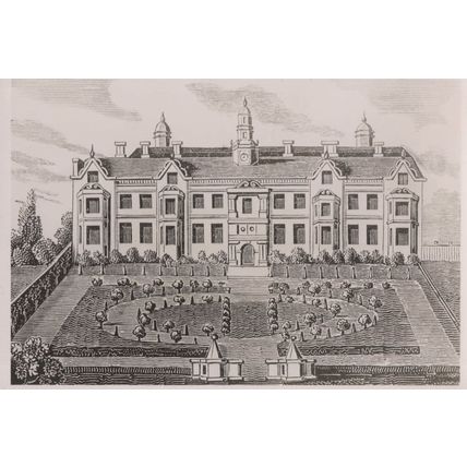 Beaufort House In 1699 Chelsea Society London Postcard