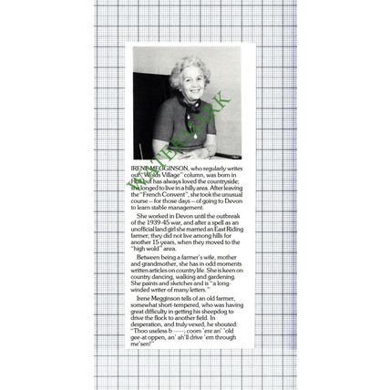Irene Megginson - 1989 Small Cutting