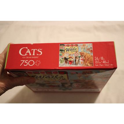 ICE CREAM RAIDERS 750 PIECE PUZZLE SEALED CATS KITTENS