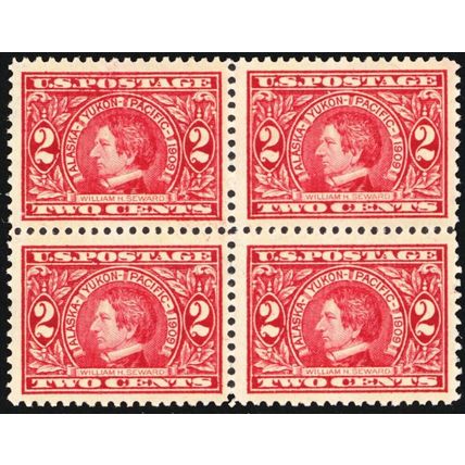 370, Mint VF NH 2¢ Block of Four Stamps SCV $60 ** Stuart Katz