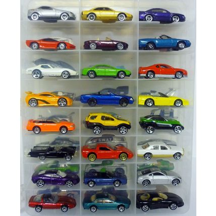 Hot Wheels Carrying Case w/48 Cars Cops Patrol Sheriff SWAT Die-Cast Vehicles