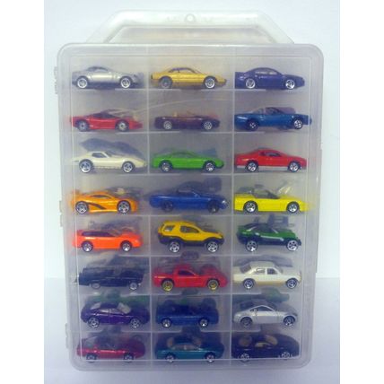 Hot Wheels Carrying Case w/48 Cars Cops Patrol Sheriff SWAT Die-Cast Vehicles