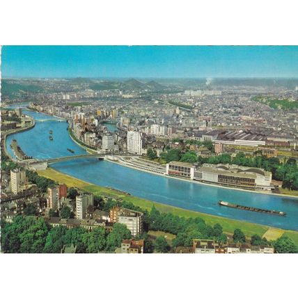 Liege Belgium Postcard posted 1964 creased