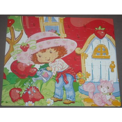 2005 Rose Art Strawberry Shortcake 63 Piece Puzzle - Complete