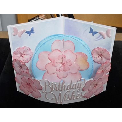 Crafty Krafters Unique Birthday butterflies flowers popout style
