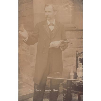 Sheffield Convent Christian Preacher Evangelist Old Real Photo Postcard