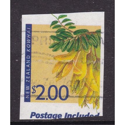 New Zealand $2 Kowhai Postage Included Stationary Cut Out VGC