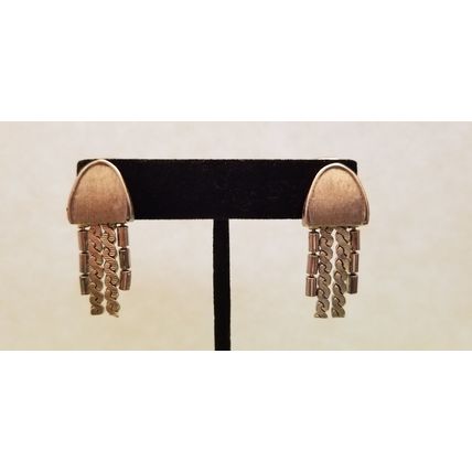 Silver Tone Fringe Earrings