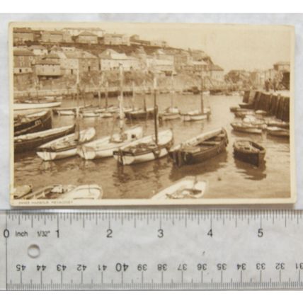 1955 postcard Inner Harbour, Mevagissey