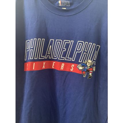 NBA Men's Blue Long Sleeve T-Shirt Philadelphia 76ers Size Small