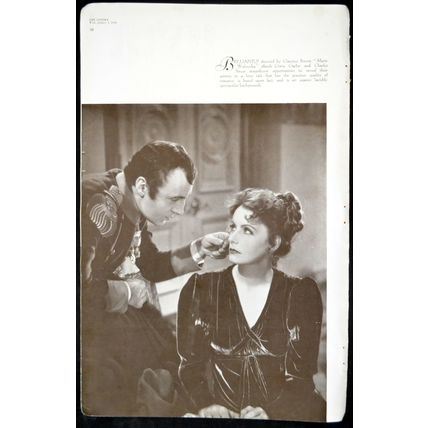 MARIE WALEWSKA 1937 Greta Garbo, Charles Boyer MAGAZINE SUPPLEMENT