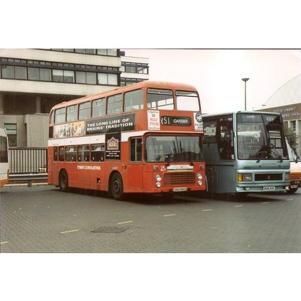 Colour Photo of National Welsh Omnibus Services Ltd. - SKG 901S ex. Red & White
