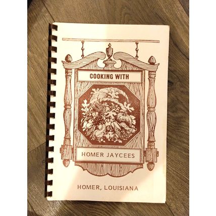 Cooking With Homer Jaycees - Homer, Louisiana - Vintage! 39 pgs. - NICE Cond!