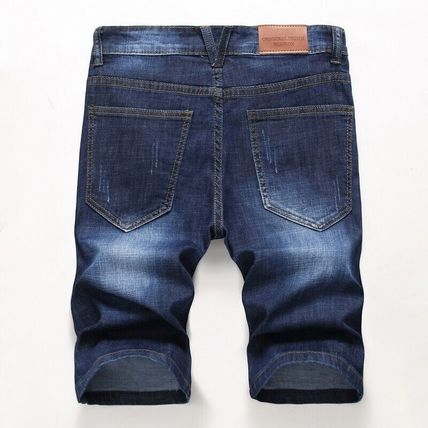 Men's Denim Shorts Distressed Ripped Half Pants Jeans Casual Shorts