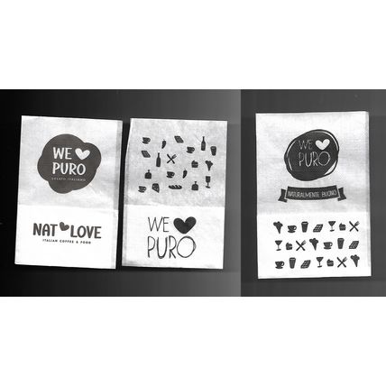 3 Tovagliolini da Caffè - Nat Love