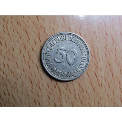 1968d 50 Pfennig Germany Coin