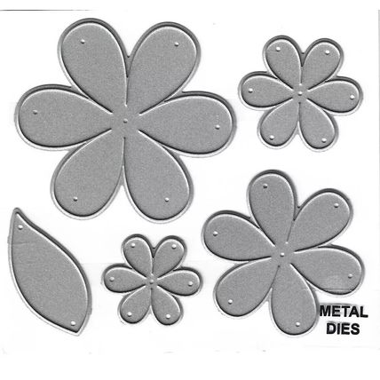 Floral Die Set. Die Cutting Cardmaking Scrapbooking Crafts