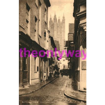 Butchery Lane, Canterbury, Tuck Postcard 1900/10s?