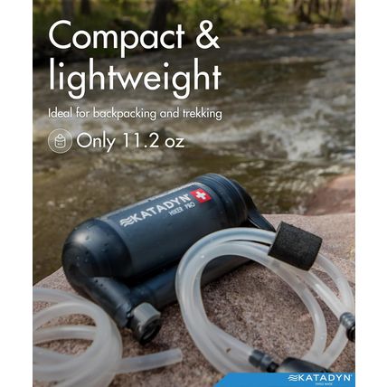 Katadyn Hiker Pro Hand Pump Water Filter for Backpacking, Camping, Emergency Sur