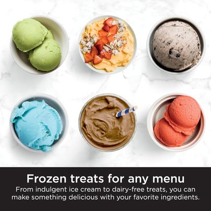 Ninja NC301 Creami Ice Cream Maker, for Gelato, Mix-Ins, Milkshakes, Sorbet, Smo