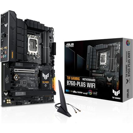 ASUS TUF GAMING B760-PLUS WIFI Intel B760 LGA 1700 ATX Motherboard, Ready for 14