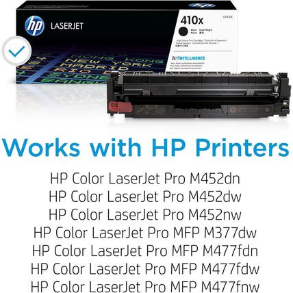 HP 410X Black High-Yield Toner Cartridge | Works with HP Color Laserjet Pro M452