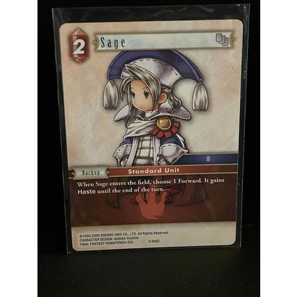 Sage - 2-005C Opus 2 Final Fantasy Trading Card
