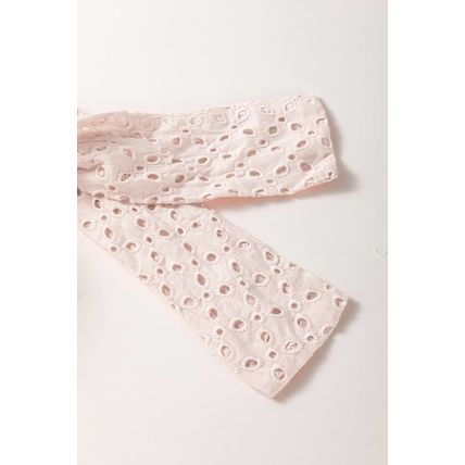 Delicacy Embroidered Eyelets Ruffled Hem Sleeveless Mini Dress