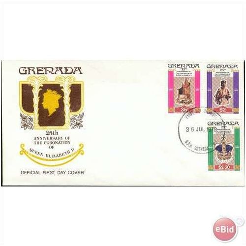 Grenada FDC 1978 - SG 946-948 - 25th Anniversary of Coronation 5