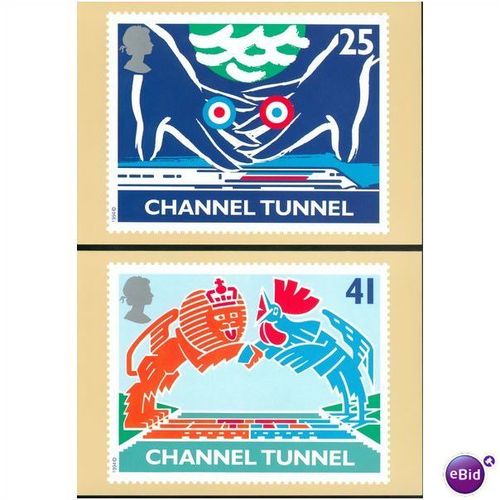 GB PHQ's mint set 1994 - Opening Of Channel Tunnel