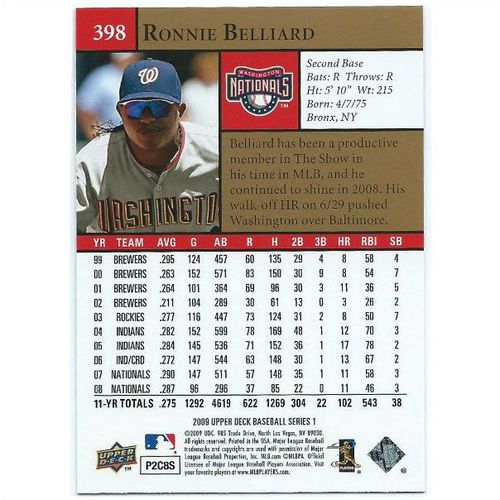 2009 Upper Deck - #398 - Ronnie Belliard